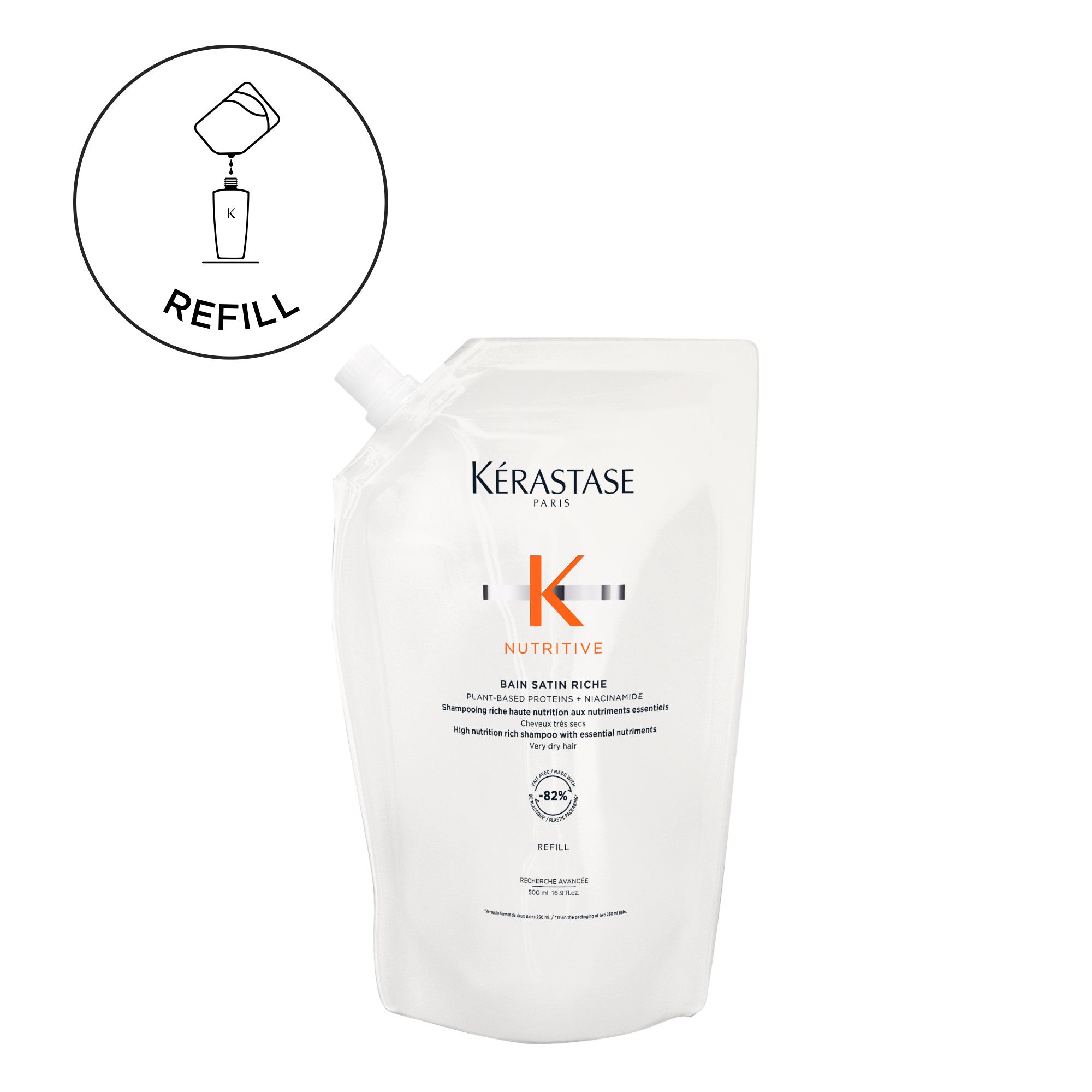 Kérastase Nutritive Bain Satin Riche Shampoo Refill 500ml