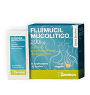Fluimucil Mucolitico 200mg granulato per soluzione orale senza zucchero gusto arancia 30 bustine-1