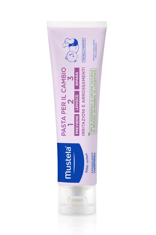 Mustela Pasta per il cambio 1-2-3 Crema prevenzione e trattamento arrossamenti 150ml-1
