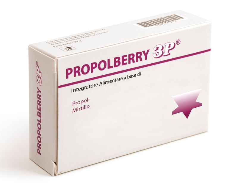 Propolberry 3P propoli e mirtillo 30 compresse-1