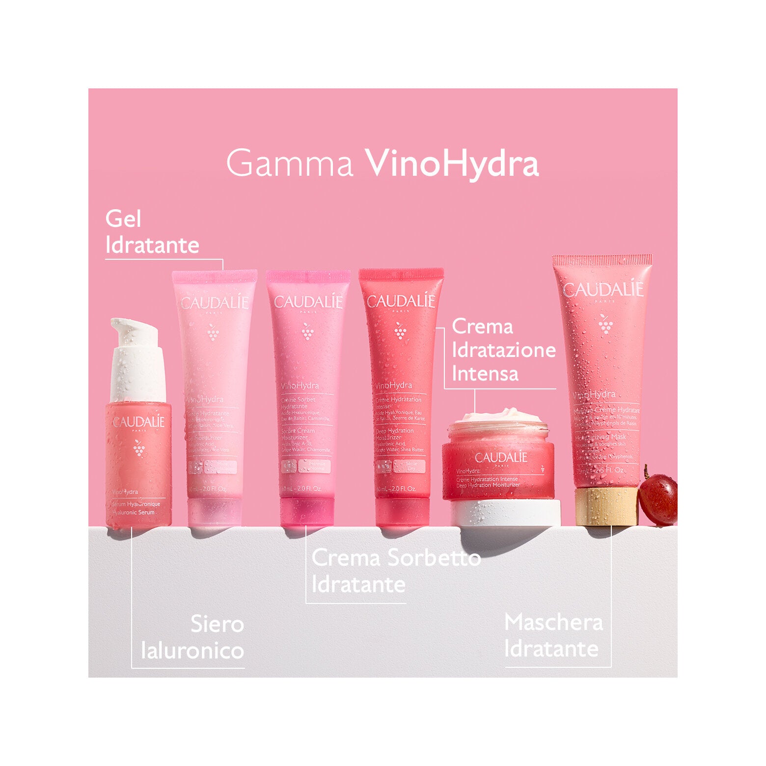 Caudalie Vinohydra Maschera Crema Idratante Viso 60ml-5