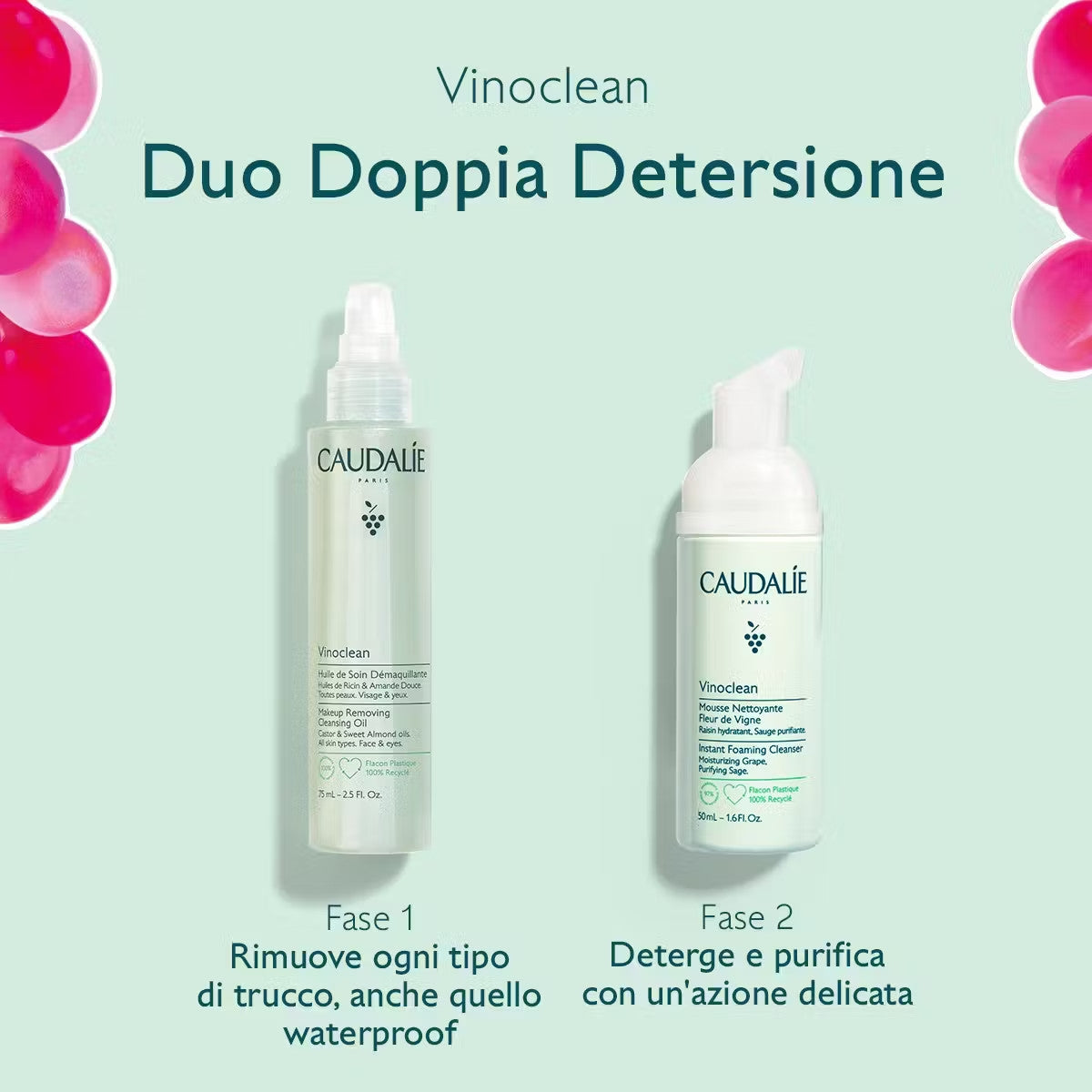 Caudalie Vinoclean Set Duo Doppia Detersione-2