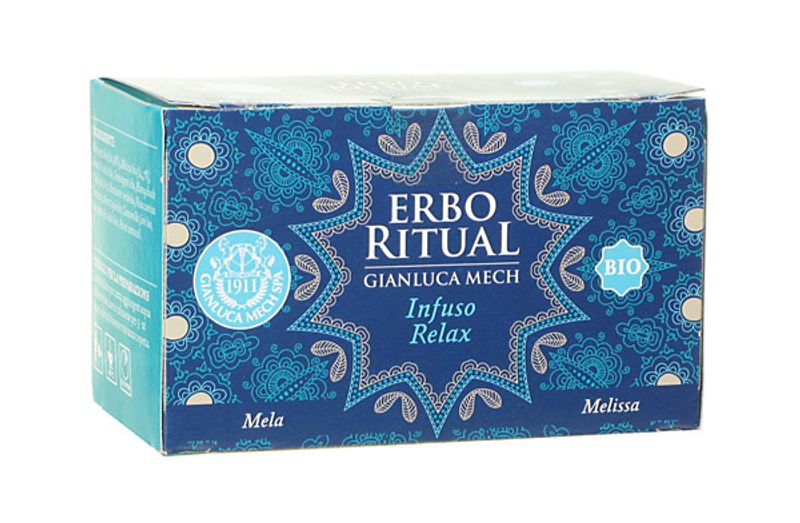 Erbo Ritual Gianluca Mech Infuso Relax Bio Mela e Melissa 20 filtri-1