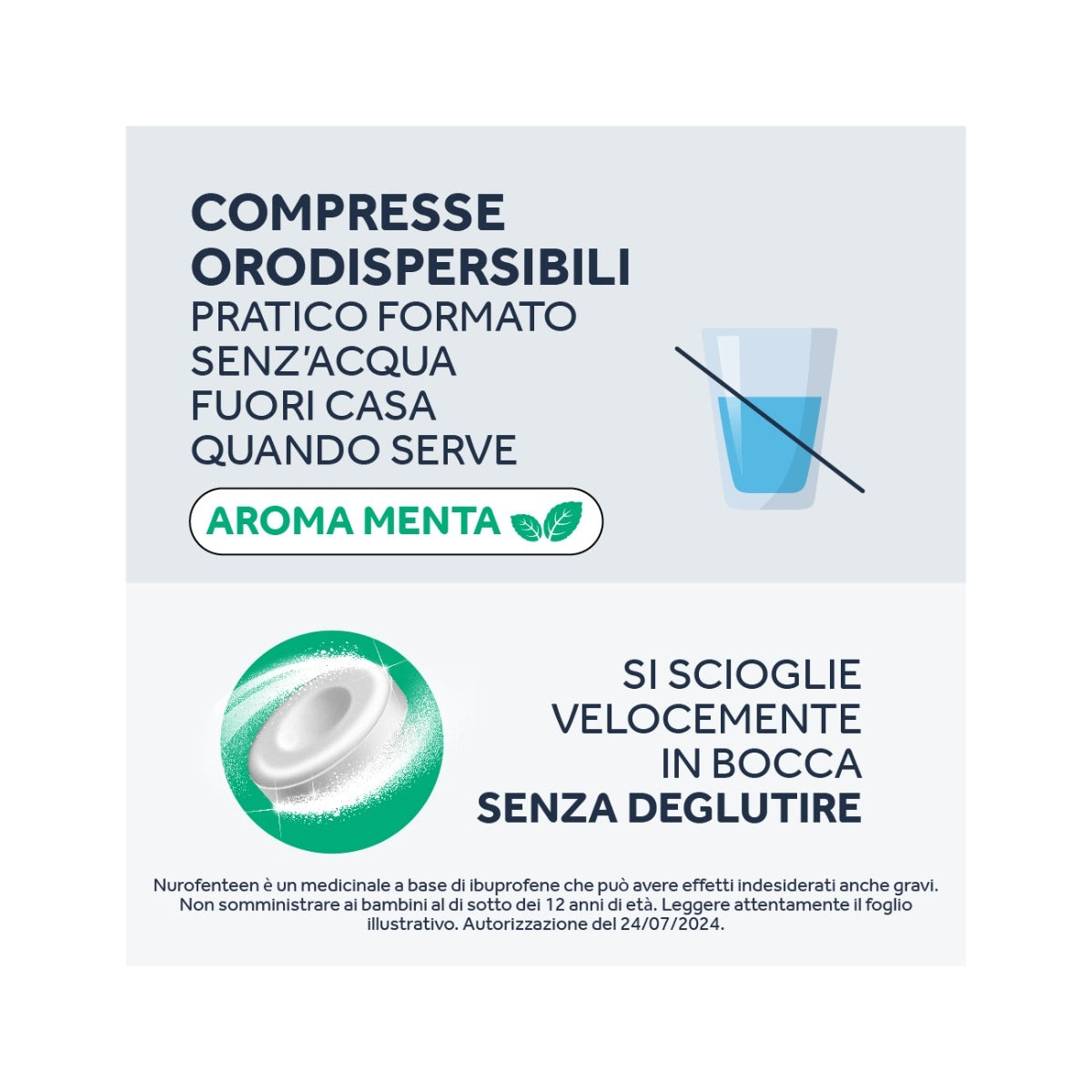 Nurofenteen 200mg Menta 12 compresse orodispersibili-16
