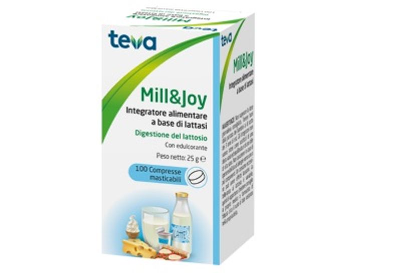 Teva Mill E Joy Integratore Alimentare lattasi 100 Compresse Masticabili digestione del lattosio-1