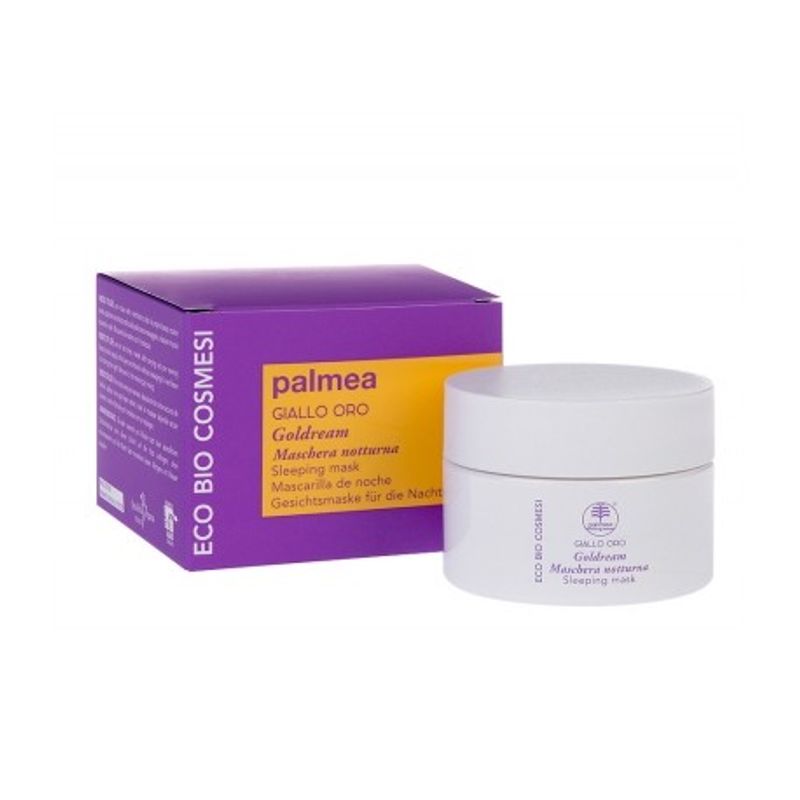 Palmea Eco Bio Cosmesi Giallo Oro Maschera notturna biologica 50 ml-1