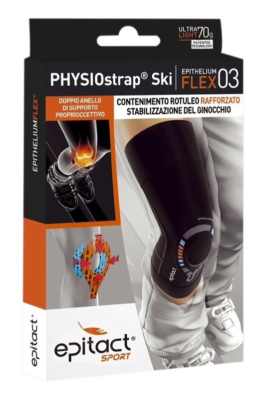 Epitact Sport PHYSIOstrap Ski taglia M ginocchiera contenimento rotuleo rafforzato stabilizzazione d-1