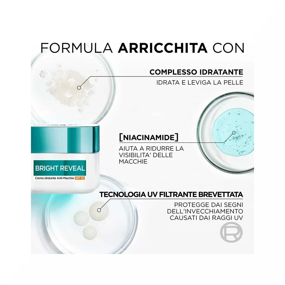 L'Oreal Paris Bright Reveal Crema Idratante Anti-Macchie SPF50 50ml-1