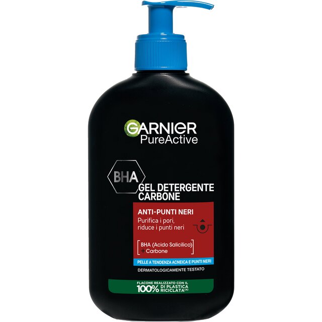 Garnier PureActive Gel Detergente Carbone Anti-Punti Neri 250ml-1
