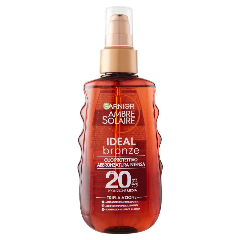 Garnier Ambre Solaire Ideal Bornze Olio Protettivo Abbronzatura Intensa 150ml SPF20-1