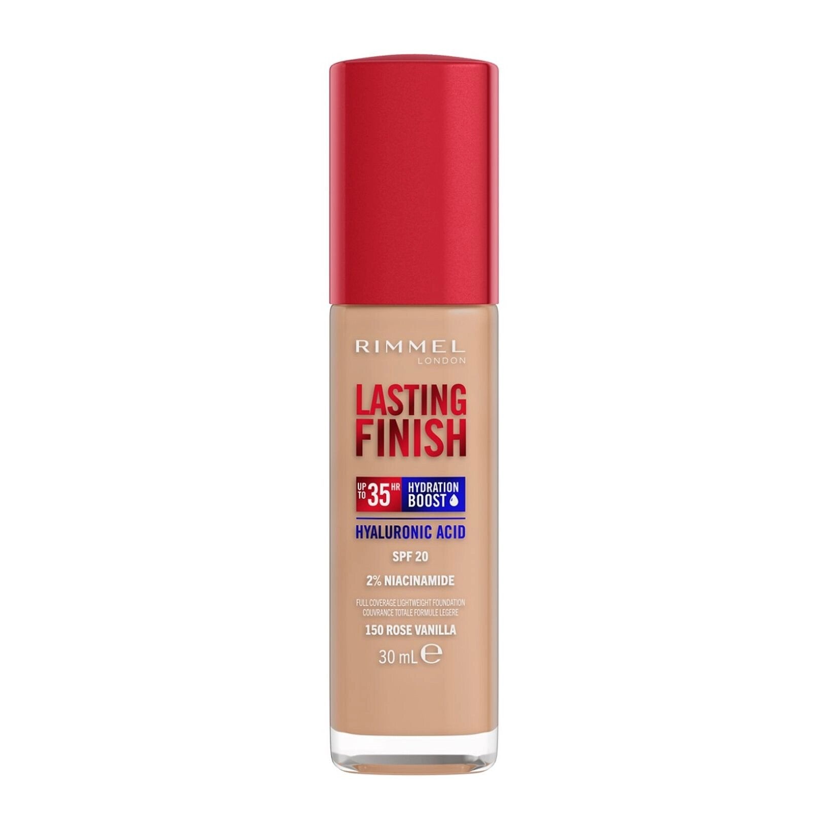 Rimmel Fondotinta Lasting Finish 35h Con Acido Ialuronico 150 Rose Vanilla 30ml-1