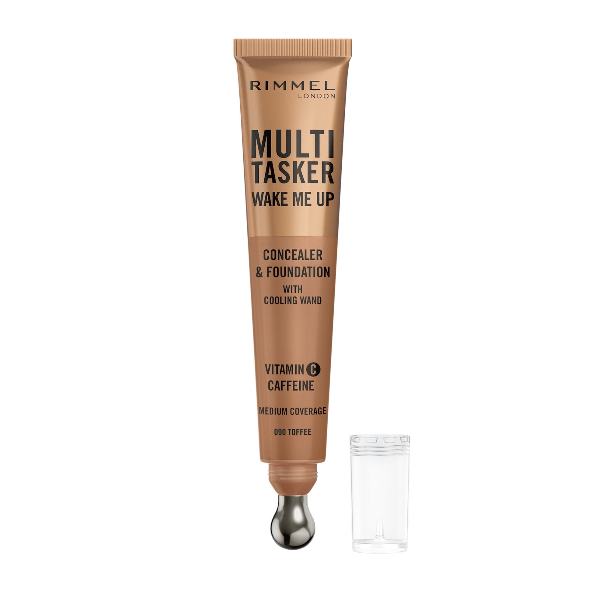 Rimmel Multi-tasker Wake Me Up Correttore & Fondotinta Formula Vegana 090 Toffee 20ml-2