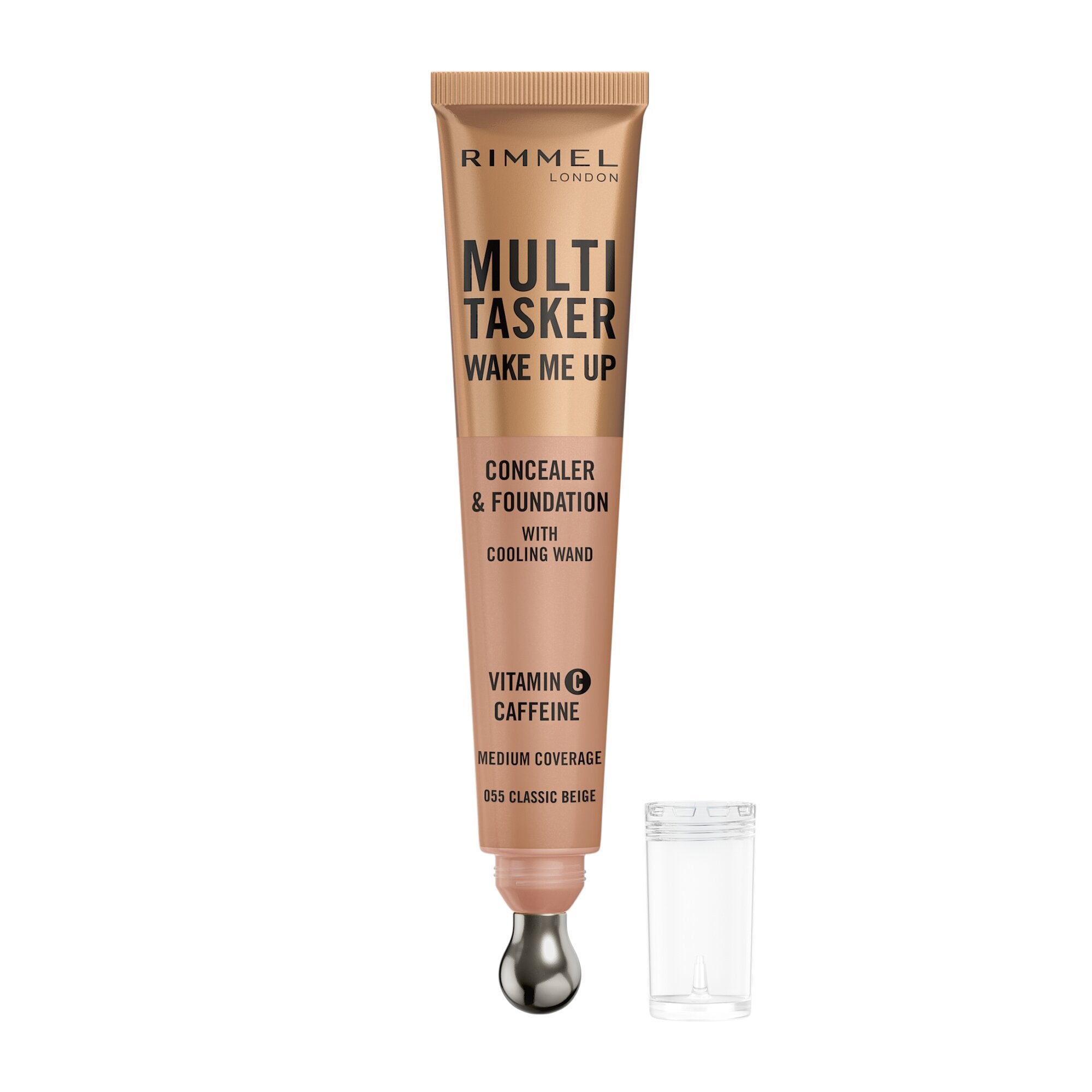 Rimmel Multi-tasker Wake Me Up Correttore & Fondotinta Formula Vegana 055 Classic Beige 20ml-2