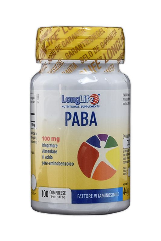 LongLife PABA 100mg Integratore antiossidante 100 Compresse-1