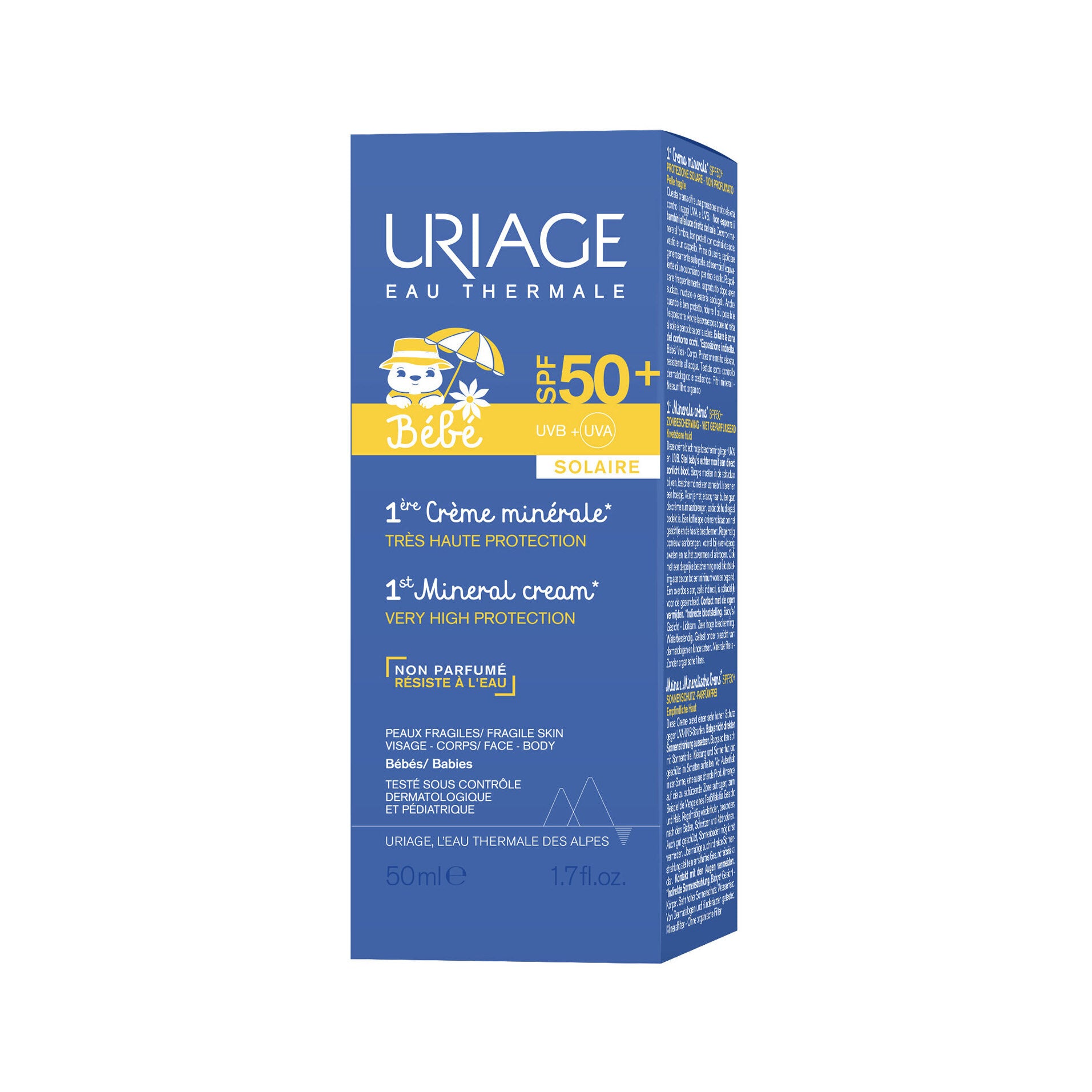 Uriage Bebè 1° Crema Minerale 50+ protezione alta 50ml-3