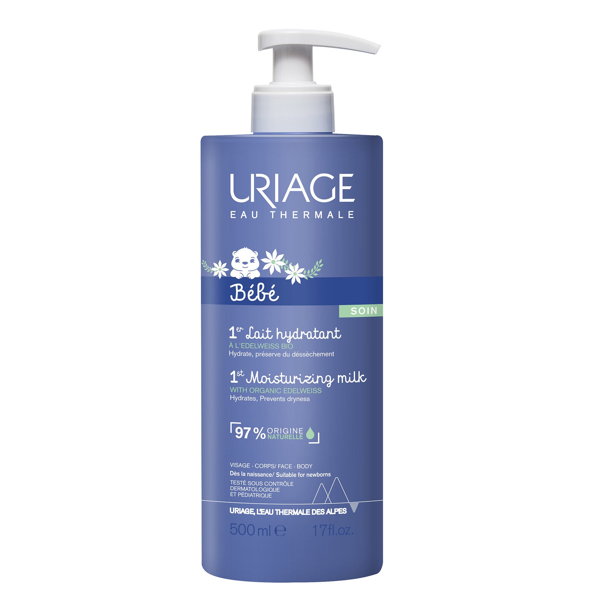 Uriage Eau Thermale Bébé latte idratante viso e corpo 500ml-2
