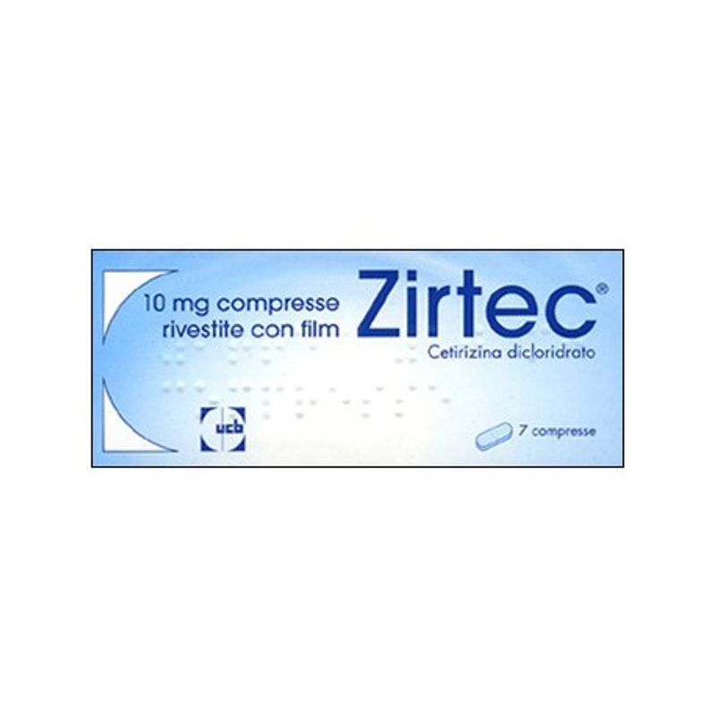 Zirtec Antistaminico Rinite Allergica Stagionale 10 Mg 7 Compresse Rivestite Con Film-1