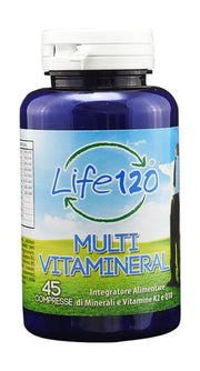 Life 120 Multivitamineral Integratore Alimentare Minerali e Vitamine 45 compresse-1