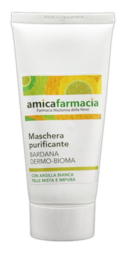 Amicafarmacia Maschera Purificante Bardana Dermo-Bioma con argilla bianca Eccesso di Sebo 75ml-1