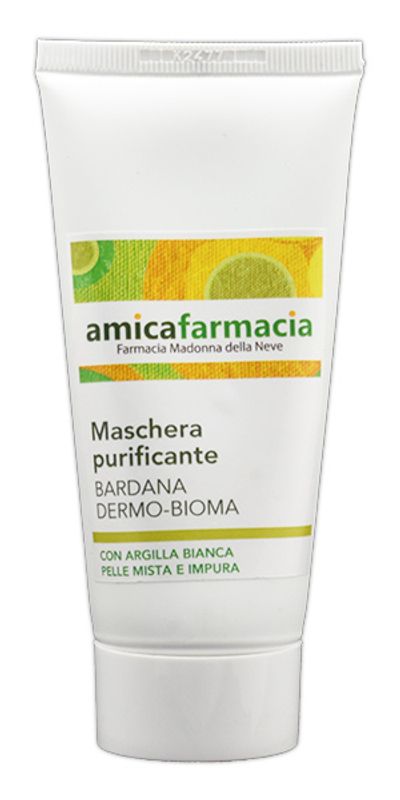 Amicafarmacia Maschera Purificante Bardana Dermo-Bioma con argilla bianca Eccesso di Sebo 75ml-1