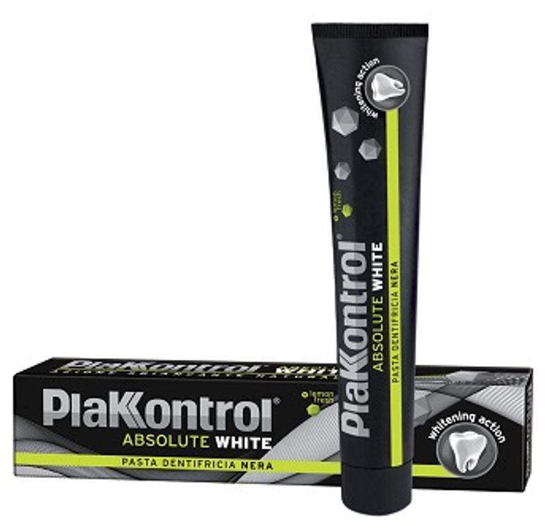 Plakontrol Absolute White Pasta Dentifricia Nera 75ml-1