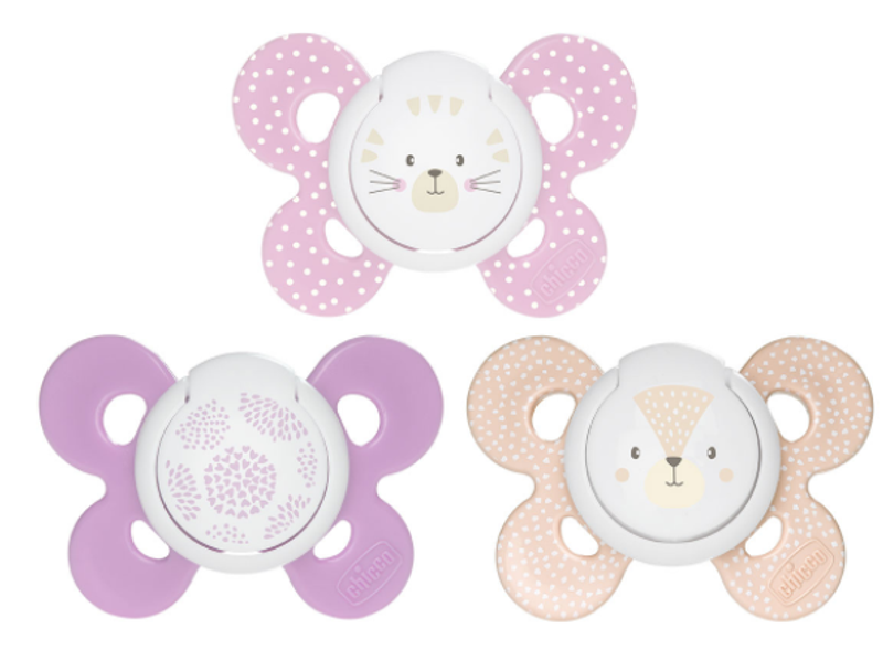 Chicco Physio Comfort Succhietti Silicone 6-16m Rosa 2 Pezzi-1