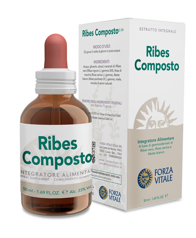 Forza Vitale Ribes Composto Ecosol in gocce 50ml-1