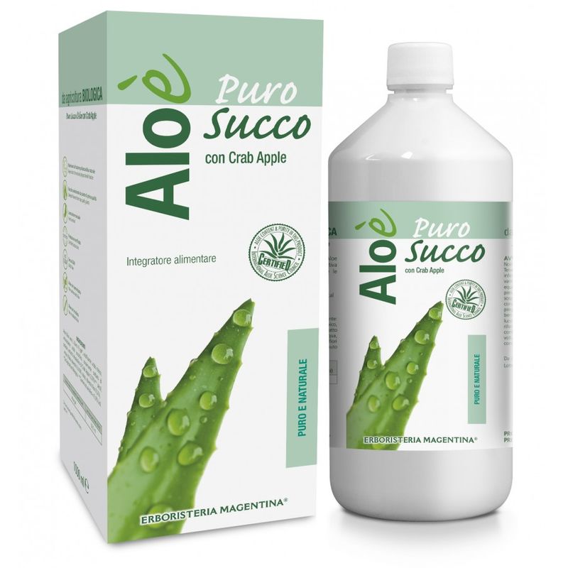 Erboristeria Magentina Aloe Puro Succo 1L-1