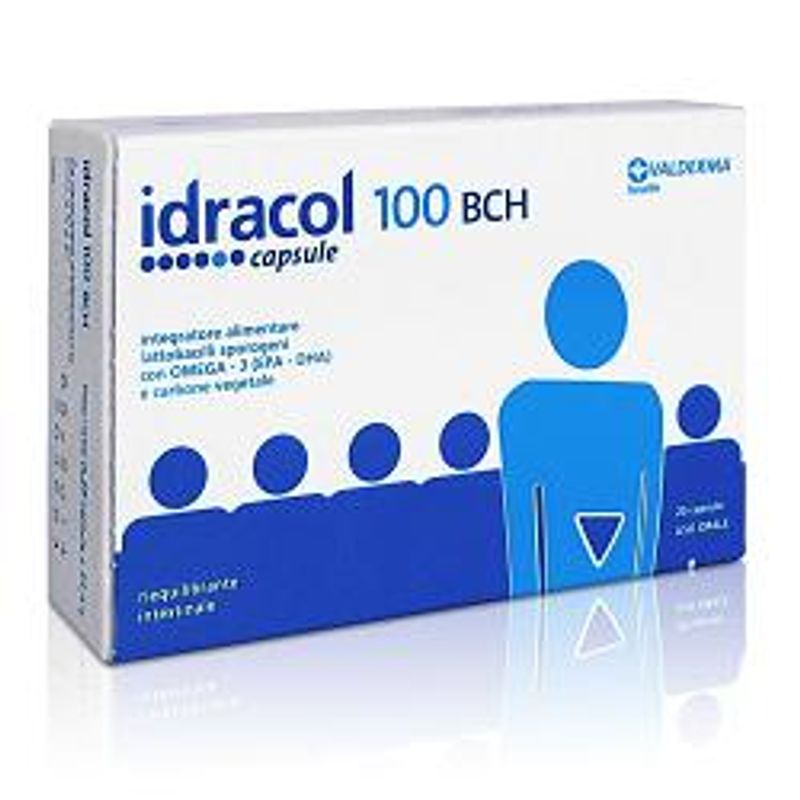 Idracol 100 Bch utile per riequilibrare la flora batterica intestinale 20 capsule-1
