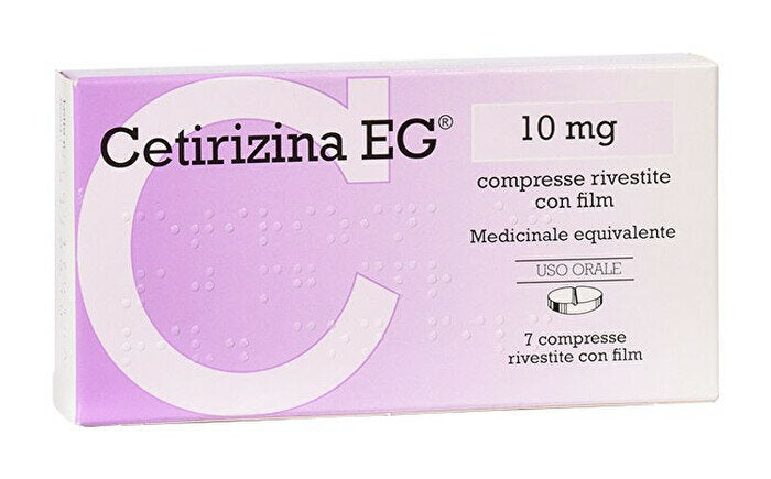 Cetirizina Eg 10mg utile in caso di rinite allergica 7 compresse rivestite-2
