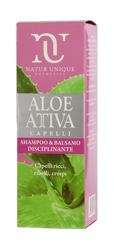 Natur Unique Aloe Attiva capelli shampoo e balsamo disciplinante 250ml-1