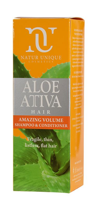 Natur Unique Aloe Attiva capelli shampoo e balsamo volume strepitoso 250ml-1