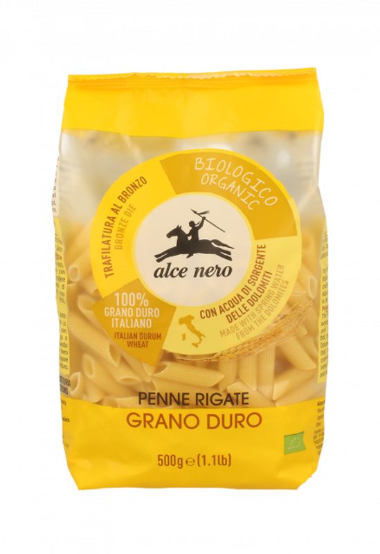 Alce Nero Penne rigate Grano duro bio 500g-1