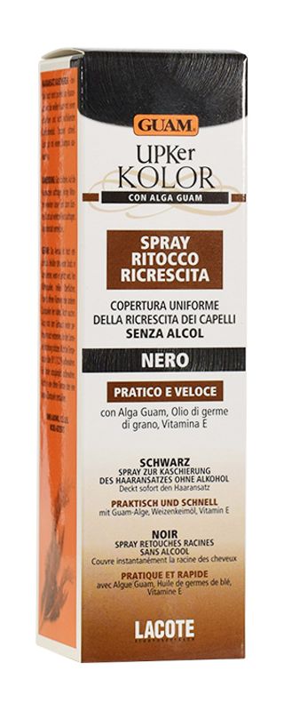 Guam UPKer Kolor Spray Ritocco Ricrescita Nero 75ml-1