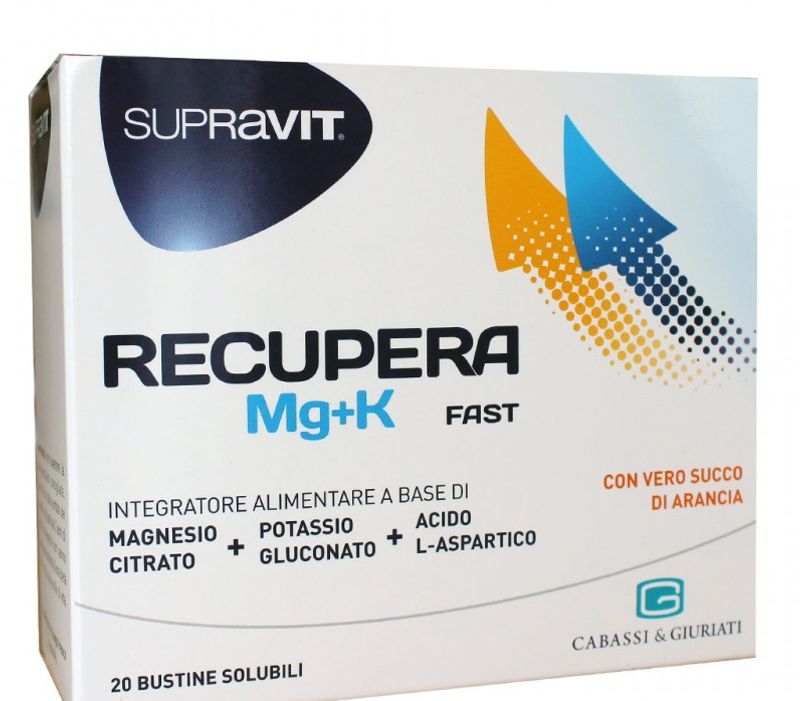 Supravit Recupera MG+K Metabolismo Energetico e Funzione Muscolare 20 bustine-1