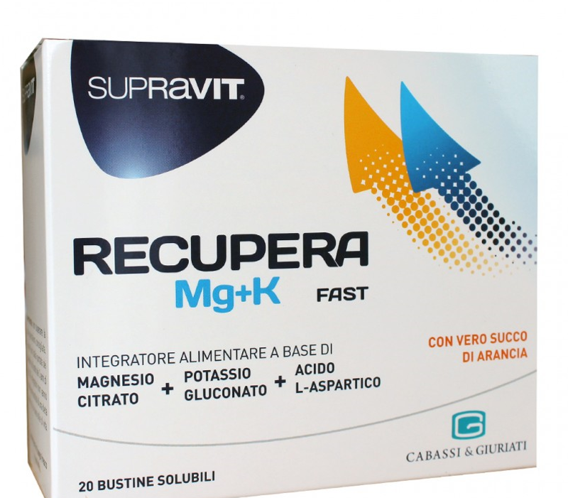 Supravit Recupera MG+K Metabolismo Energetico e Funzione Muscolare 20 bustine-1