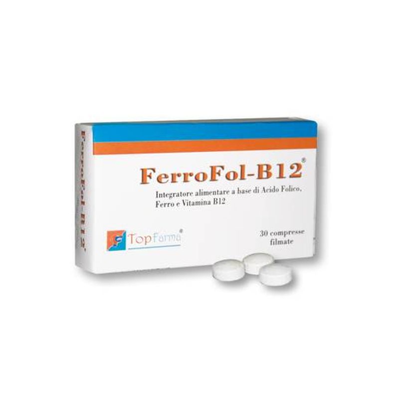 Ferrofol B12 Integratore Alimentare Fabbisogno di Nutrienti 30 compresse-1