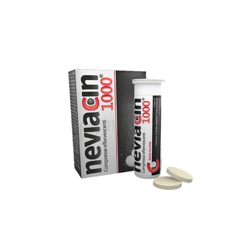 Shedir Neviacin 1000 Integratore Alimentare per Sintomi Influenzali 20 compresse effervescenti-1