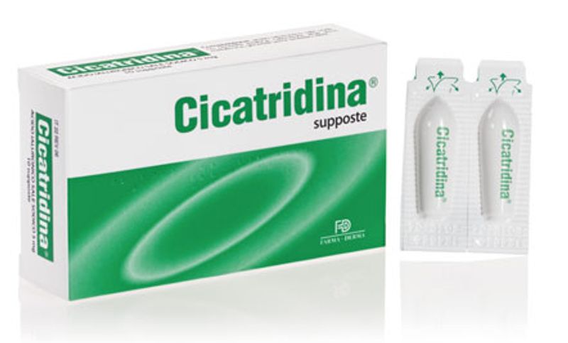 Cicatridina Trattamento Coadiuvante per Processi Riparativi Canale Ano Rettale 10 Supposte-1