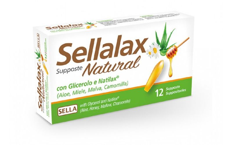 Sellalax Natural MD attività Evacuante dell'Intestino 12 supposte-1