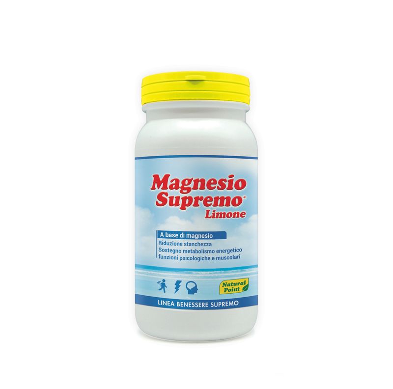 Natural Point Magnesio Supremo Lemon Integratore di magnesio per stanchezza e affaticamento 150g-0