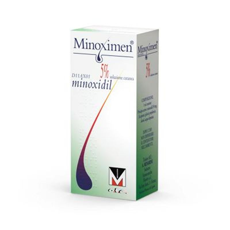 Minoximen Soluzione 5% trattamento sintomatico dell'alopecia androgenica flacone 60ml-1