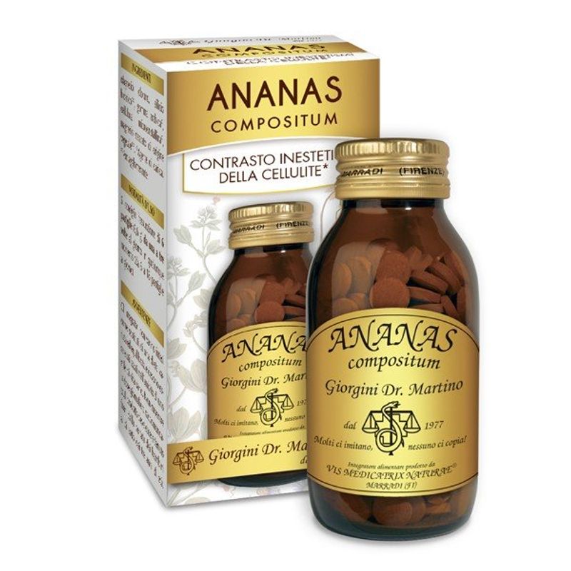 Dr. Giorgini Ananas Compositum utile per gli inestetismi della cellulite 180 pastiglie-1