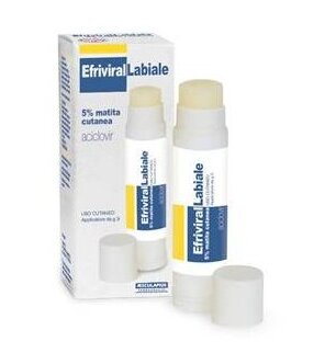 Efriviral Labiale Matita Cutanea 5% 3g-1