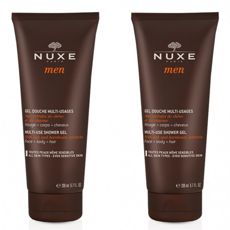 Nuxe Men Duo Gel Doccia 3 in 1 viso corpo e capelli 2x200ml-1