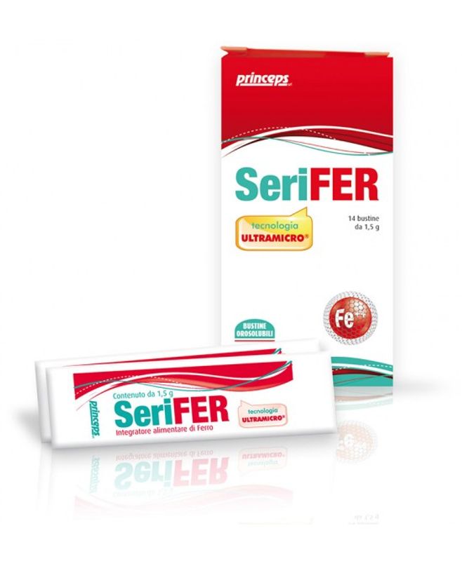 Serifer integratore alimentare per stanchezza e affaticamento 14 bustine-1