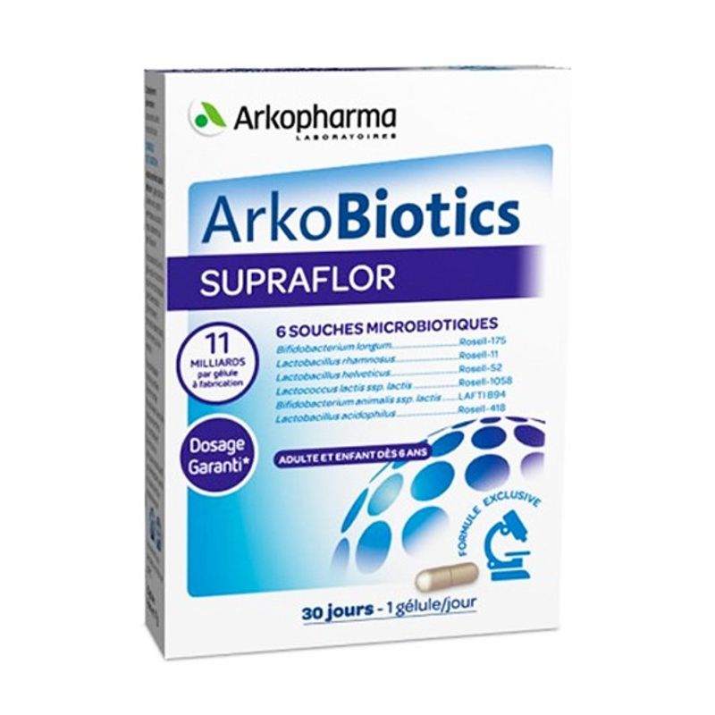 Arkopharma Supraflor 6 Ceppi Di Fermenti Lattici 30 Capsule-1