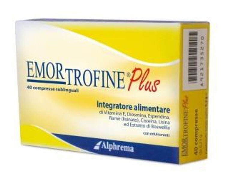Emortrofine Plus integratore alimentare utile per le emorroidi 40 compresse-1