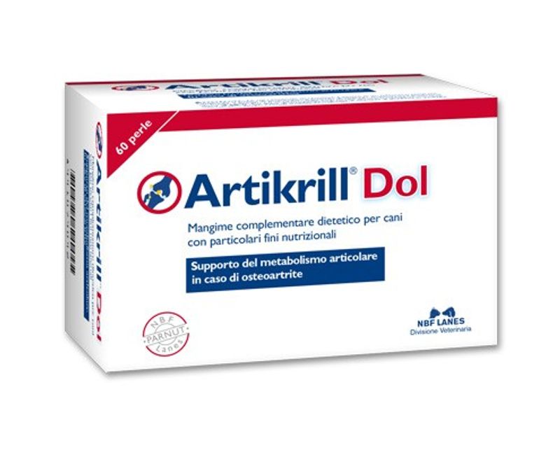 Artikrill Dol Cane mangime complementare utile per dolori e infiammazioni 60 perle-1
