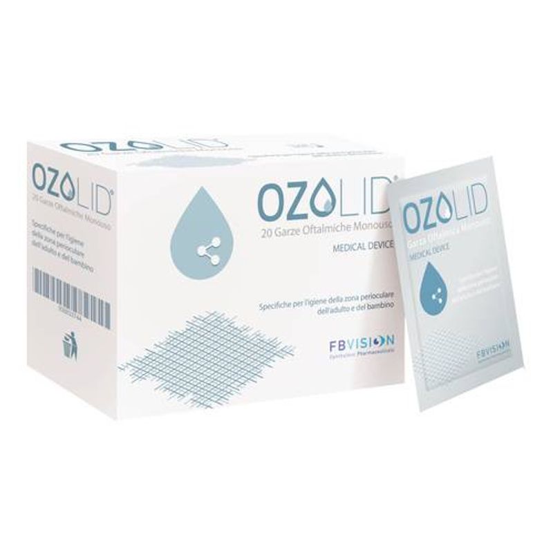 Ozolid Garze TNT oftalmiche monouso per idratare e detergere le palpebre e le ciglia 20 pezzi-1